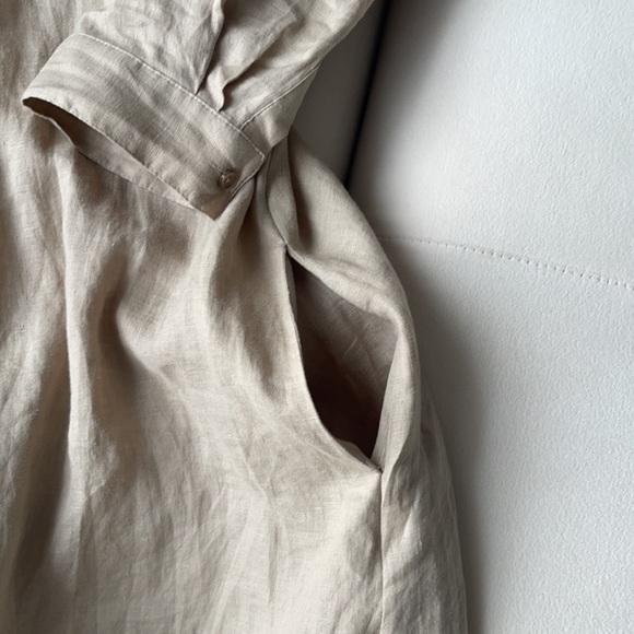 GLOBUS 100% Linen Shirt-Dress Size M - Picture 11 of 12